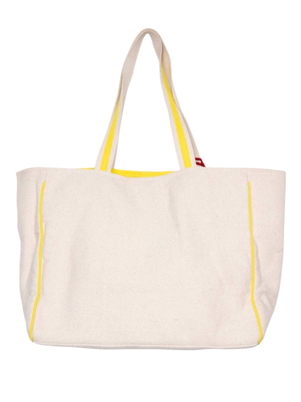NWT Katydid Softball Oversized Happy Face Canvas Tote Bag Game Day - Picture 2 of 6